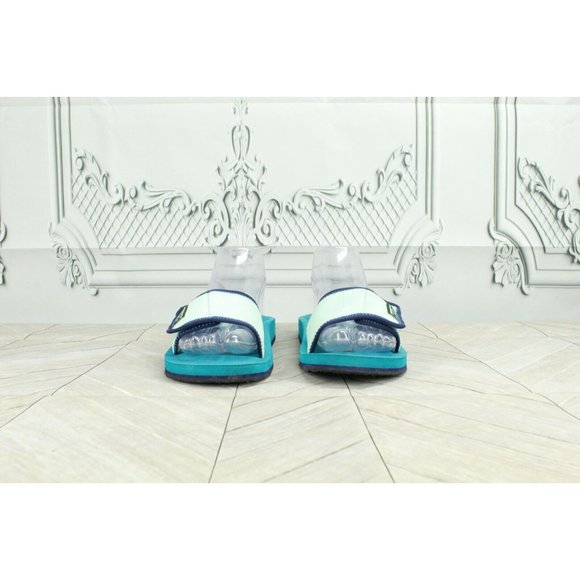 LL Bean Teal Canvas Adjustable Strap Slide Sandal Size 5 - Picture 4 of 8